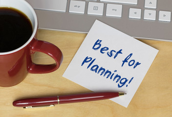 Best for Planning! 