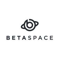 b planet logo. planet icon