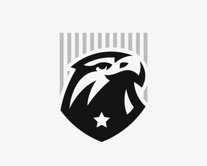 Eagle logo. Hawk emblem design editable for your business. Vector illustration.