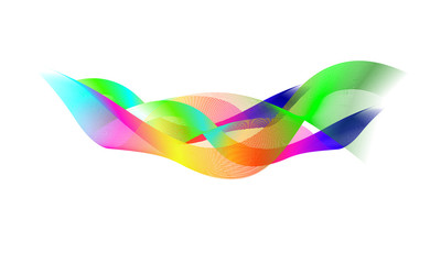 Abstract wavy colorful motion dynamic vector.