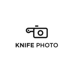 knife photo logo. knife icon