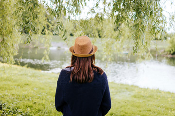 Woman by the river