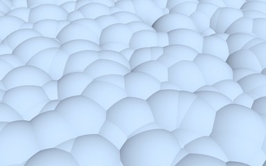 3d rendering picture of blue balls. Abstract wallpaper and background. 3D illustration