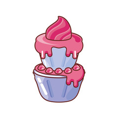 ice cream on white background