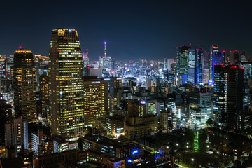 東京 夜景 東京タワーから