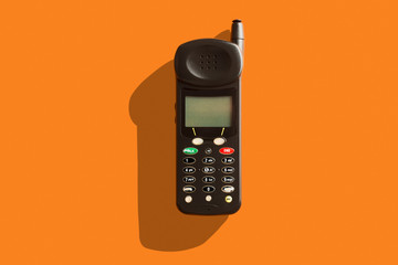 Old vintage cell phone from the 90's