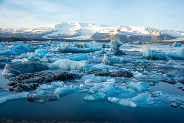 Fototapeta na wymiar Glacier In The Jökulsárlón National Park