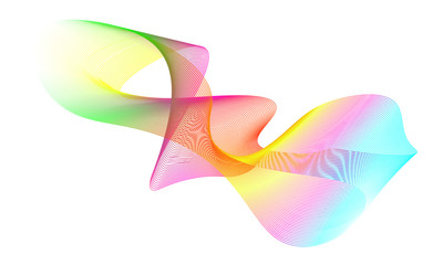 Abstract wavy colorful motion dynamic vector.