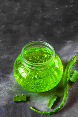 Extract of aloe for natural cosmetic and alternative medicine
