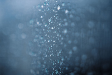 Droplets on window