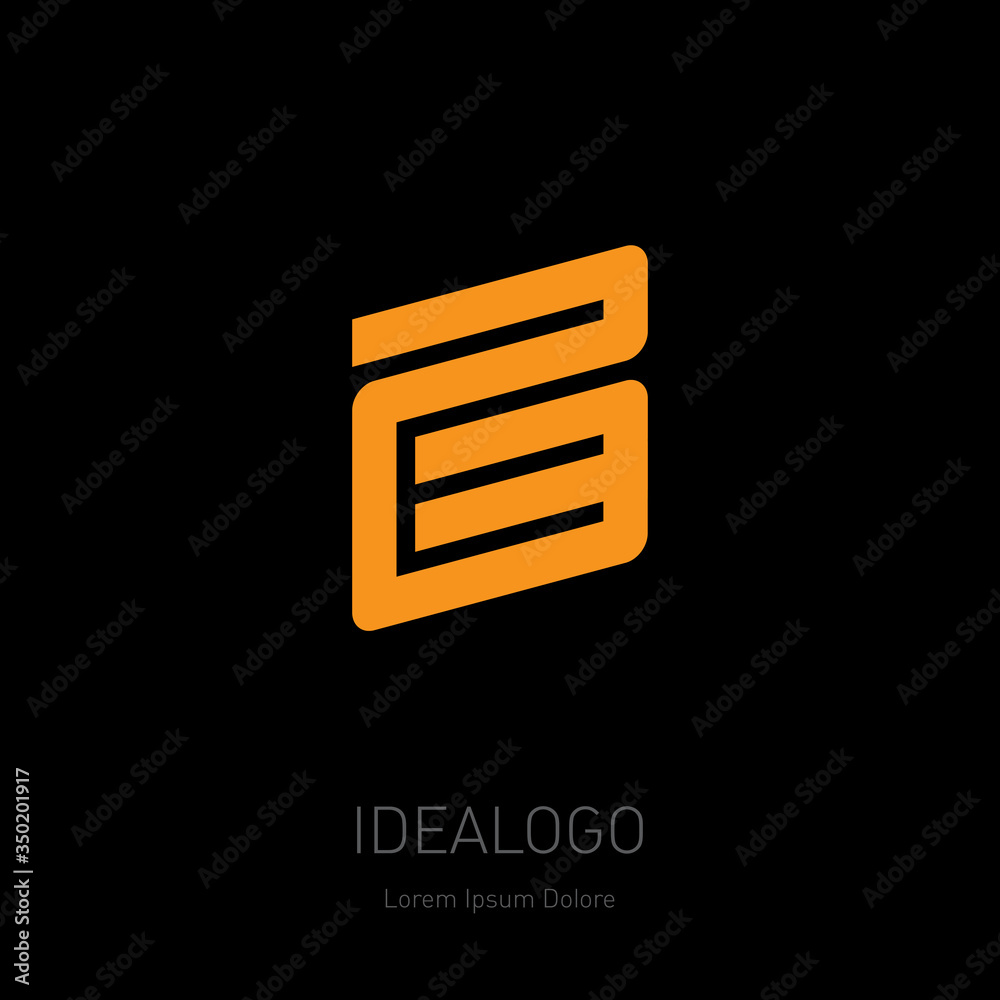 Poster 23 - logo or design element or icon with numbers 2 and 3. vector logotype.