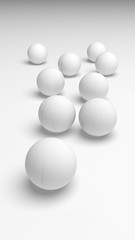 White abstract background. Lowpoly backdrop. Crumpled paper. 3D illustration