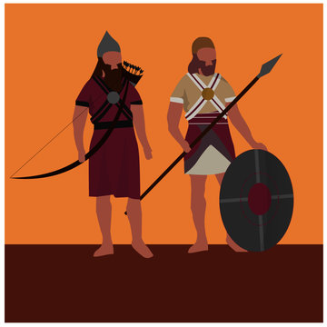 Babylonian soldiers.