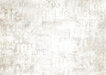 Old vintage grunge newspaper paper texture background.