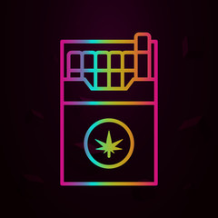 Cigarette nolan icon Simple thin line, outline vector of Future business icons for ui and ux, website or mobile application