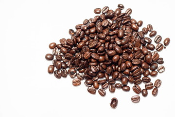 Coffee Beans isolated on white background.