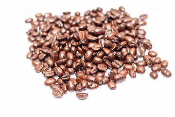 Coffee Beans isolated on white background.