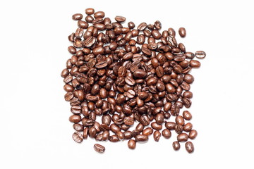 Coffee Beans isolated on white background.