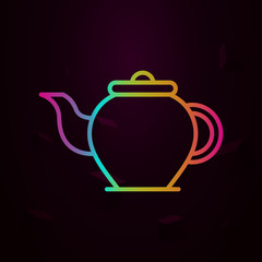 Obraz premium Teapot, Holland nolan icon Simple thin line, outline vector of Holland icons for ui and ux, website or mobile application