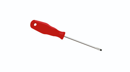 Vector Isolated Illustration of a Screwdriver