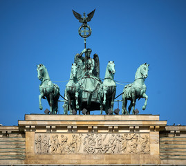 Fototapeta premium Quadriga auf Brandenburger Tor