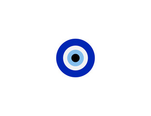 Nazar amulet vector flat icon. Isolated nazar eye emoji illustration 