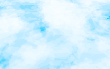 The bright sky in the morning. Blue sky background with white clouds. Cumulus white clouds in the clear blue sky. 3D illustration