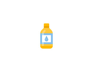 Lotion bottle vector flat icon. Isolated shower gel, soap emoji illustration 