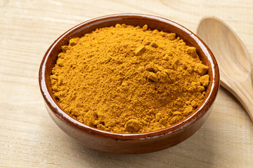 Bowl with Indian masala powder