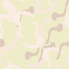 Field camouflage of various shades of green, brown and beige colors