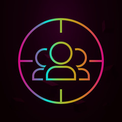 advertising, audience nolan icon Simple thin line, outline vector of Marketing and advertising icons for ui and ux, website or mobile application