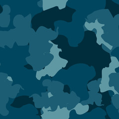 Sea camouflage of various shades of dark blue and light colors