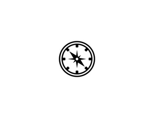 Compass vector flat icon. Isolated Compass emoji illustration