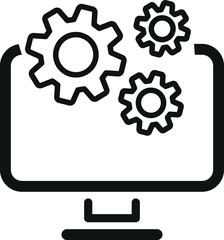 Data Management Icon. Business Concept.vector Illustration.