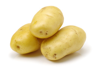 New potato isolated on white background