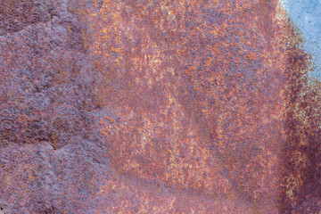 Rusty background.Rust.Texture of old rusty iron.Red-brown rust covered the metal.