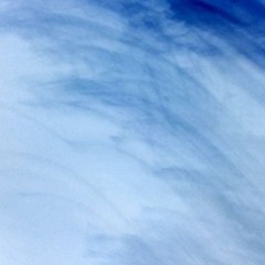 Obraz premium blue sky texture square background Illustration with superimposed computer graphic effects 