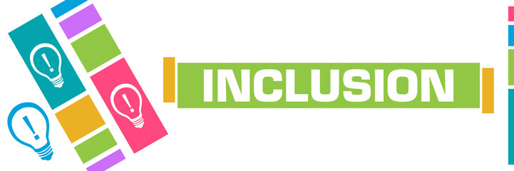 Inclusion Colorful Line Boxes Bulbs 