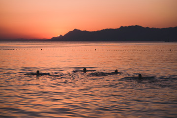 Zachód słońca, Makarska