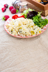 Scallops with melted leeks and basmati rice