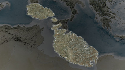 Malta. Satellite