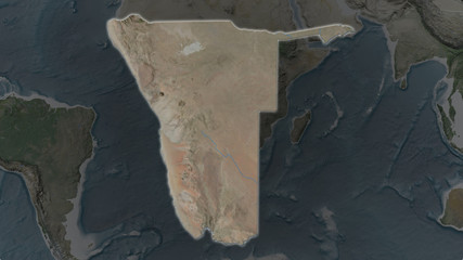 Namibia. Satellite