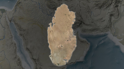 Qatar. Satellite