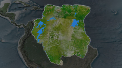 Suriname. Satellite
