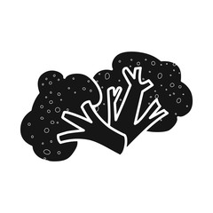 Vector illustration of broccoli and cabbage logo. Set of broccoli and doodle stock vector illustration.