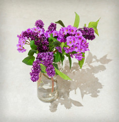 Purple and Pink Flower Vase