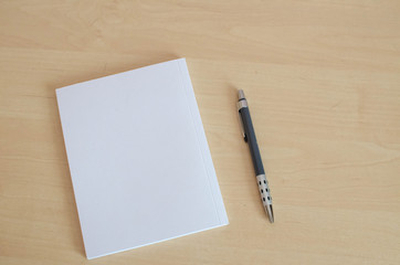 notebook on a white background in the room covid
