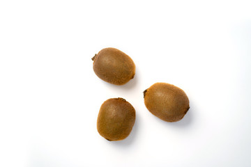 Kiwi fruit isolated on white
