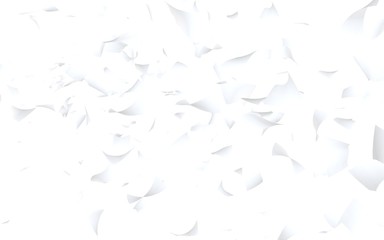 Flying sheets of paper isolated on white background. Abstract money is flying in the air. 3D illustration