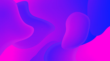 Abstract gradient geometric background. Fluid shapes and colorful graphic design.